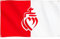 Runesol Drapeau Vendée, 91x152cm, 3ft x 5ft, 4 œillets, œillet dans chaque coin, Département vendéen, Sacré-Cœur, drapeaux de qualité supérieure, intérieur, extérieur, couleurs vives