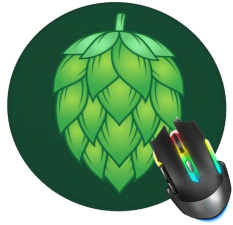 Beer Mouse Pad, Mouse Pads for Desk, Stitched Edge Mousepad with Non-Slip Rubber Base, Gaming Mouse Mat for Computer Laptop Home Office