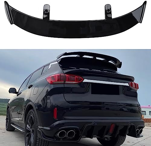 KLUFO Auto ABS Heckspoiler für VW Polo VI V IV III II I MK 8 7 6 5 4 3(Type AW 6C 6R 9N3 9N 6N2 6N 86C 2F 86), Kofferraum Lippe Spoiler Bodykit Tuning Styling Zubehör,Gloss Black