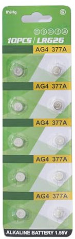 AYPOHU Confezione multipla di 10 batterie alcaline a bottone LR1130 LR41 LR44 per calcolatrici, orologi e telecomandi giocattolo