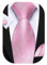 Barry.Wang Cravate unie pour homme - Mouchoir et boutons de manchette - Ensemble formel de mariage et d'affaires, Rose layette uni, taille unique