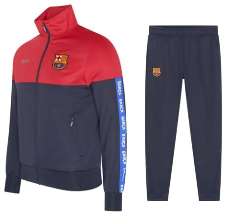 FCB FC Barcelona Trainingsanzug Herren - Größe XL - Saison 2024/2025 - Fußball Trainingsanzug - Offizieller FC Barcelona Trainingsanzug
