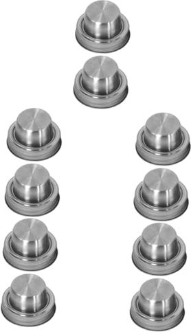 OUNONA 5sets Filter Mason Jar Spices Lids Stainless Steel Mason Jar Lids Stainless Steel Lids Cocktail Lids Mason Jar Shaker Lids Mason Jar Shaker Lid Stainless Steel Stainless 2pcs*5