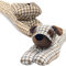 Draught Excluder Door Stopper- Pack of 2 - Polyester Fabric Material & Filling 90cm Weighted Under Door Stops- Air Noise Blocker Stopper Tartan Pattern Stitched Draft Excluder Cat Dog