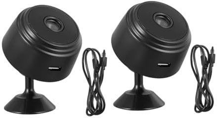 UKCOCO 2stücke Indoor Überwachungskamera Mit WLAN Hochauflösender Nachtsicht Bewegungsalarm Und Fernüberwachung Für Zuhause Oder Büro Magnetische Montage Für Einfache Installation