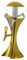 Folpus 3L Dispensador de Cerveza para Sociales con de Hielo, oro, Individual