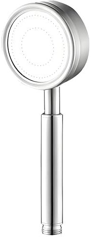 CUEMOON Alcachofa de ducha de alta presión de acero inoxidable 304, ducha de mano, ducha redonda, cabezal de ducha de ahorro
