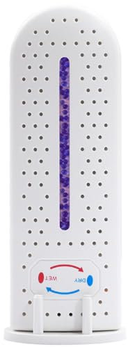Deshumidificador recargable por USB reutilizable pequeño inalámbrico con múltiples orificios y ventana visual eliminadores de humedad portátiles de pie con base estable para absorber la humedad.
