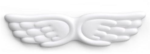 CUCUFA Tastaturgelenksruhe, Tastaturgelenksunterstützung für Schmerzlinderung, ergonomische Ruhe, Angel Wing Desk Support
