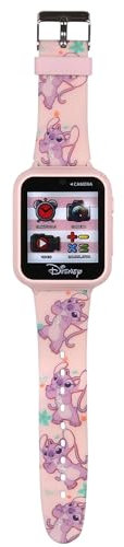 sarcia.eu Angel et Stitch Montre multifonctionnelle Rose pour Enfants, smartwatch, Montre Interactive