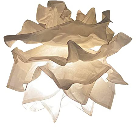 FashionCha Blumenförmiger Lampenschirm aus Papier für Esszimmer und Teehaus, S