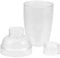 LIFKOME Plastic Cocktail Shaker with Scale Transparent Shaker Cup for Mixing Cocktails Protein Shakes Iced Plastic Drink Mixer for Home Bar Use
