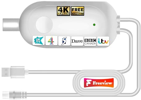 TV Aerial Booster Amplifier for Freeview HD, High Gain Signal Booster, Low Noise USB Powered Digital TV Amplifier, Improves Weak Reception & Reduces Pixelation for Indoor Aerials