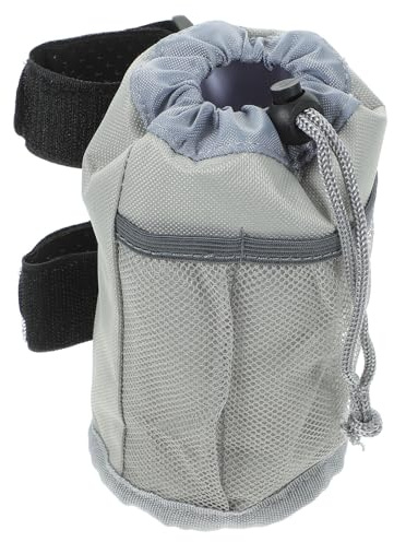 FUNOMOCYA Porte-Bouteille Vélo Oxford Gris Housse Isotherme Légère pour Gourde Protège et Transporte Bouteilles Résistance Aux Rayures et Facile à Nettoyer