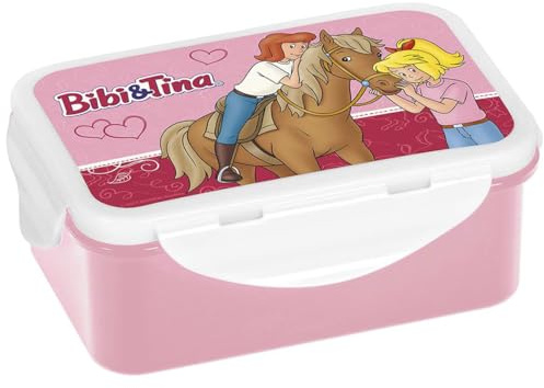 Brotdose Bibi & Tina mit Pferd 650ml PP| Brotbox | Lunchbox | luftdicht | lebensmittelecht