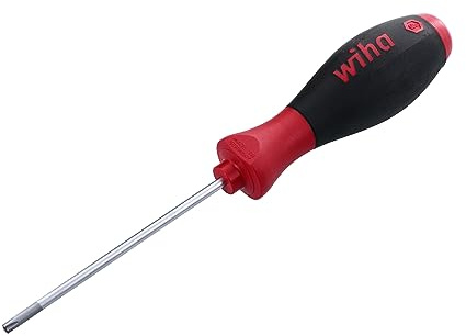 Wiha Schraubendreher SoftFinish® TORX® Festhaltemechanik Magicspring® mit Rundklinge (27742) T20 x 100 mm ergonomischer Griff für kraftvolles Drehen, Allrounder für Industrie und Handwerk