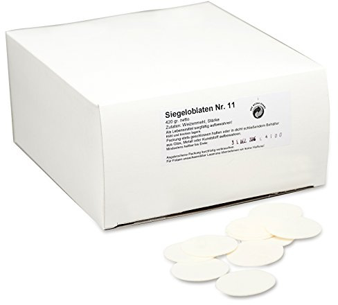 Siegeloblaten Ø 40 mm Pack á 1000 Stück Siegeloblaten Postverschlussband Oblaten Mehloblate