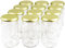 Wamat 300 ml Einweckgläser mit Deckel Gold to 66 Einmachgläser Vorratsgläser Einmachglas Weck (Menge: 24 Stück)