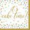 Amscan 711926 - Servietten it´s cake Time, 36 Stück, 33 x 33 cm, Tisch-Dekoration, Party-Geschirr, Geburtstag