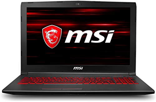 MSI GV62 8RD-034 15.6 Thin and Light Gaming Laptop, GeForce GTX 1050Ti 4G, Intel i7-8750H (6 Cores), 8GB DDR4, 128GB SSD + 1TB, Windows 10 64 bit, Steelseries Red Backlit Keys