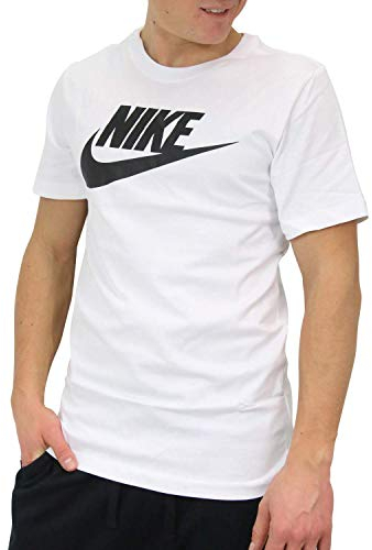 Nike Herren Sportswear Futura Icon T shirt, Weiß / Schwarz, S EU