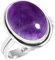 Jeweloporium Violett Natürlich Amethyst 925 Sterling Silber Ringe für Frauen mit Stein Cocktail Silber Ringe Größe 61(19.4) viktorianisch Schmuck