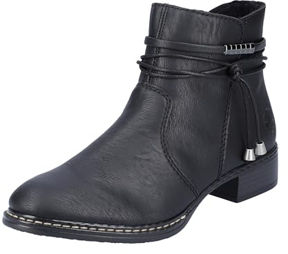 Rieker Herbst/Winter, Damen Stiefeletten, Schwarz (schwarz / 00 00), 41 EU (7.5 UK)