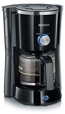Severin KA 4820 TypeSwitch Kaffeemaschine, 1000 W, 1,25 l, Schwarz