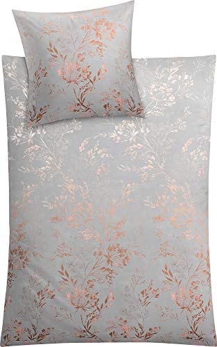 Kleine Wolke Bettwäsche Satin, Kate Silbergrau, 1-135x200 /1-80x 80