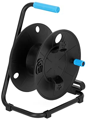Adam Hall Cables 4 STAR CD 042 - Kunststoff Kabeltrommel mit Stahlrahmen, schwarz, Größe M