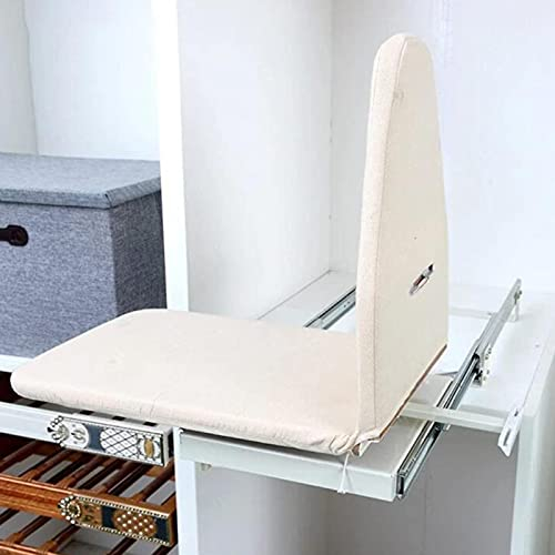 ZHOUHONG Tablas de Planchar Tabla de Planchar Plegable para Mueble, Tabla con Funda para Centro de Planchado Integrado Giratoria(Size:810 x 310MM)