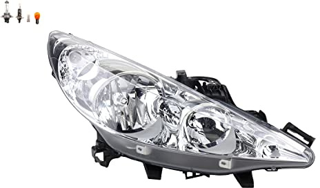 Johns, Scheinwerfer Halogen Front passend für Peugeot 207 02/2006 - Rechts Leuchtmittel