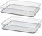 TIENDA EURASIA - Pack de 2 Bandejas Organizadoras, Caja Organizadora Transparente, Organizadores Apilables, Caja Almacenaje Plastico Transparente para Cajones, Baño, Cocina (32 x 25 x 5 cm)