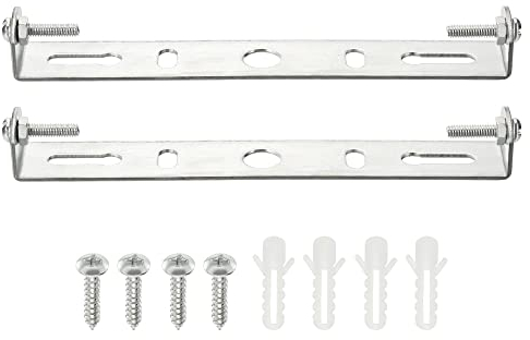 sourcing map Plaque de Suspendre Plafonnier, 130x19x15mm Éclairage Luminaire Montage Support pour Maison Bureau Lustre, 2 Ensemble