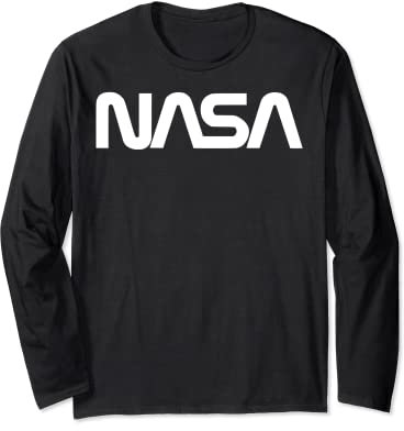 NASA Minimalist Logo Type Long Sleeve T-Shirt