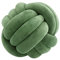 VFDC Knotenkissen, Couchkissen, Sofa Kissen, Knoten-Ball-Kissen, Deko Zierkissen, Geknotetes Kissen für Sofa, Rund Knoten Kissen, Deko Knoten, Knot Pillow Ball, Grün, 27cm