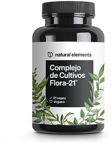 Flora 21® Kulturen Komplex – 21 Bakterienstämme + Bio Inulin – 180 magensaftresistente Kapseln – Laborgeprüft, vegan, hochdosiert und in Deutschland produziert
