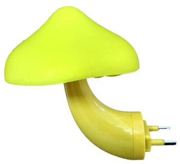Fenteer Pilz-Nachtlicht-Steckerlampe, dekorativ, Wanddekoration für Baby-Kinder, Nachtlampe, Wandlampe für Küche, Badezimmer