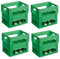 12 x 750ml Wine Bottle Plastic Stacking Crate - Pack of 4