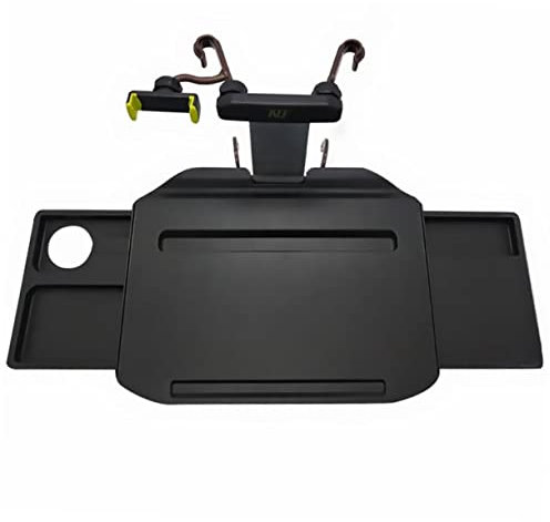 GLEAVI Bureau Dordinateur De Voiture Plateau Arrière De Siège De Voiture Table De Support pour Ordinateur Portable Matériel De Rangement Sûr