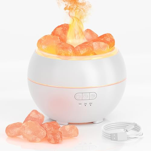 360ml Essential Oil Diffuser, 4-in-1 Multi-Functional Aromatherapy Humidifier with Adjustable Mist Mode, 3 Timers and No Water Auto Shut-Off Function, 6 LED Light Colors for Home