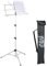 Relaxdays Notenständer, klappbares Notenpult, HBT: 140x53x49 cm, ausziehbar, aus Metall, Gitarre, Geige, Gesang, Silber