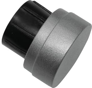 GARDINIA Endkappen für Gardinenstangen mit Ø 25 mm, Serie Industrial Home, Metall/Kunststoff, Farbe Silber