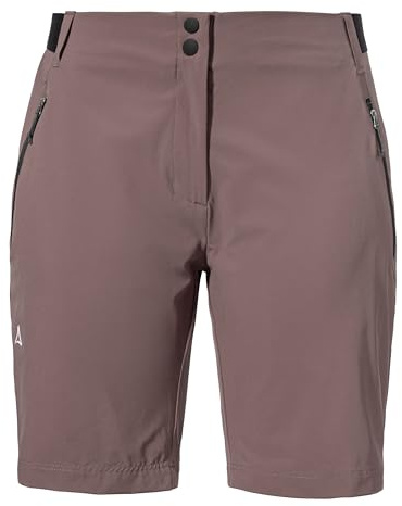 Schöffel Damen Shorts Style Blaustein WMS, leichte Wanderhose mit 4-Wege-Stretch, Kurze Hose aus recyceltem Material, schnell trocknend mit Legerer Passform, Twilight Mauve, 48