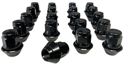 20 dadi per ruote originali Ford Focus Fiesta Escort Mondeo Kuga B-Max Cougar C-Max Cosworth Orion Fusion KA Puma Scorpio Sierra M12 x 1,5 nero