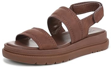Naturalizer Womens Attract Sandal, Cappucino Brown, Wide Fit, UK 7
