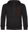 multifanshop Kapuzen Sweatshirt Jacke - St. Pauli - Streifen - Druck braun - Sweat Größe L schwarz