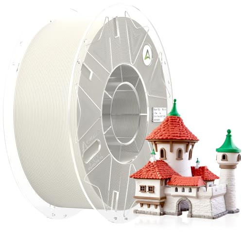 Creality Official Hyper PLA Filament Weiß, 1KG 3D Drucker RFID Filament für Hochgeschwindigkeitsdruck, Widerstandsfähig, Glatt, Überhang Leistung Maßgenauigkeit +/-0.03mm, 2.2lbs/Spool