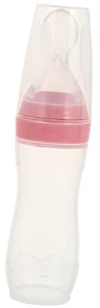 ANDRESLAD Flaschen Zubereitung Baby Nahrungsflasche Mit Öffel 120ml Fütterungsflasche Für Babynahrung Praktische Fütterhilfe Für Babys Und Kleinkinder Ideale Ösung Für Brei Und Snacks