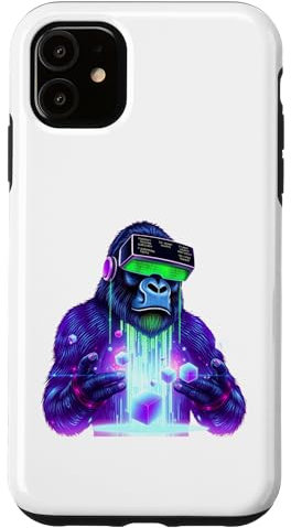 Gorilla VR Gamer Playing Tag Jungs Lustiges Gorilla VR für Erwachsene Hülle für iPhone 11